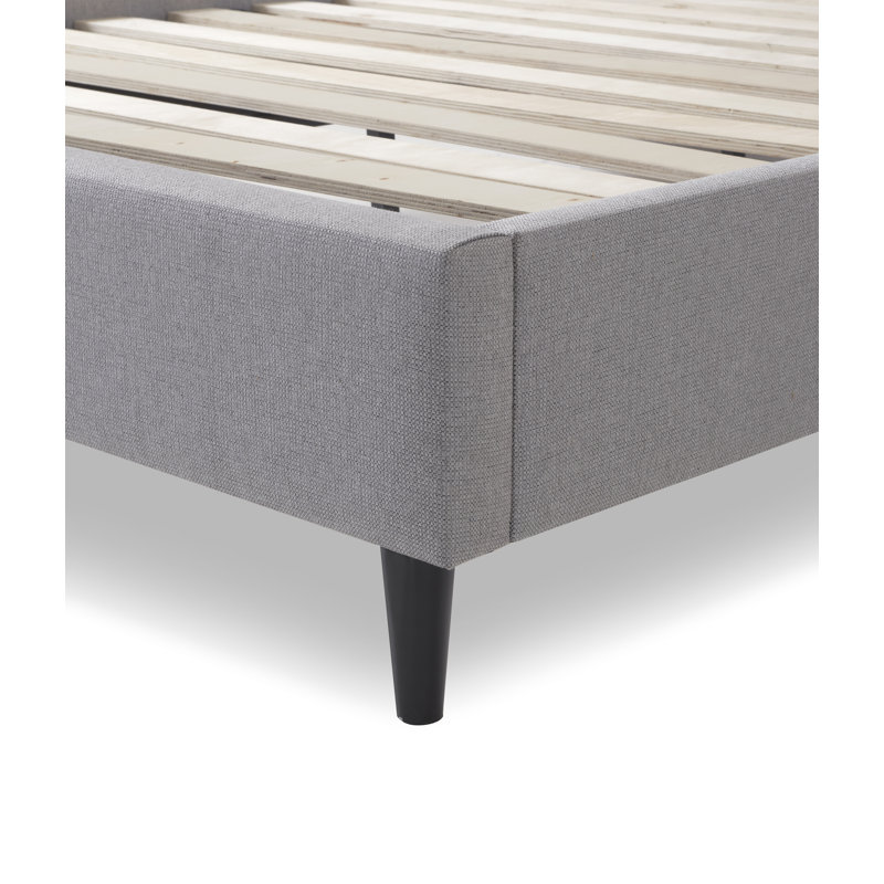 Aalon Upholstered Bed, Linen, Double (4'6)