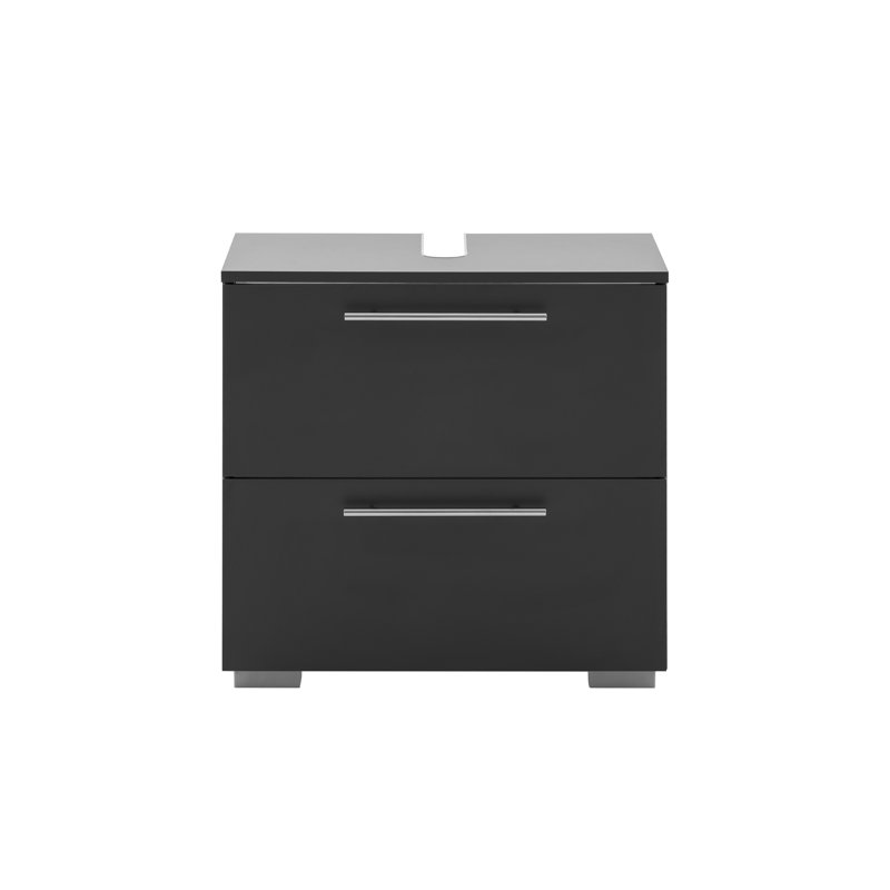 Flosi 60.2cm Single Bathroom Vanity Base Only, Anthracite