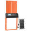 Porte de poulailler automatique, porte de poulet à énergie solaire et à piles avec écran LCD, télécommande, capteur de lumière et minuterie, sécurité anti-pincement, ouvre-porte en aluminium Chick Run, orange-1143446584