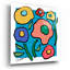«Floral abstrait sur bleu» par St. Hilaire Elizabeth-1188112482