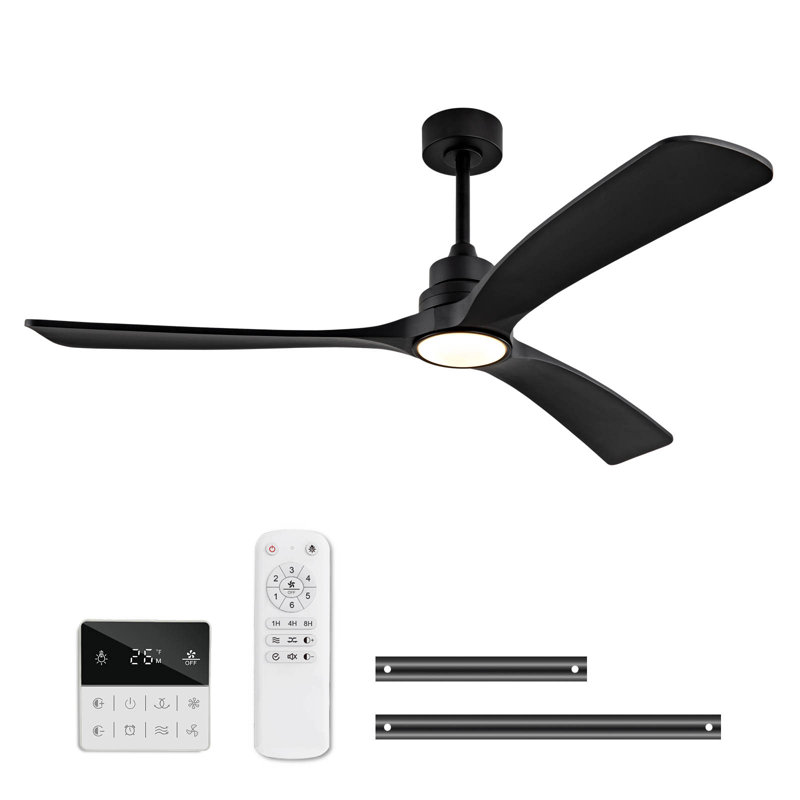 Ventilateurs de plafond avec lumières, Noir, Noir