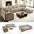 Sarang 110.2" Modern Upholstered Sectional Modular Sofa Bed With Ottomans-544620727