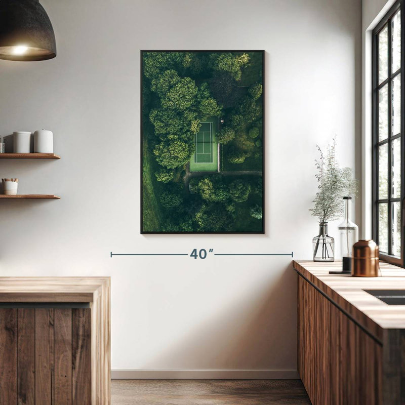 Court de tennis Dorchester, 27 po x 40 po, Cadre flottant noir