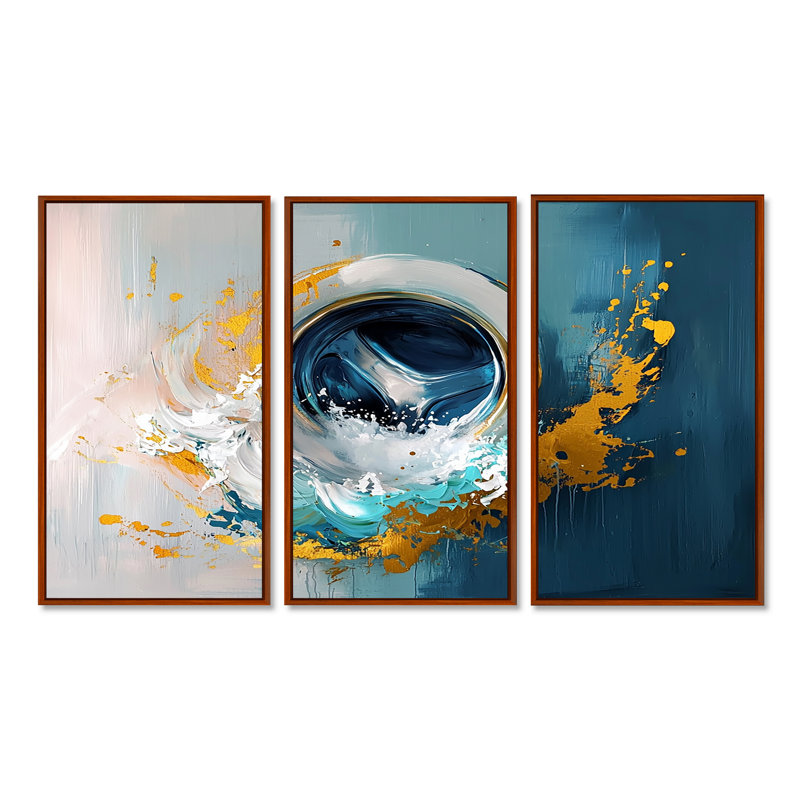 Ensemble de salon mural bleu Impressionniste Suds Modern Laundry I - Laundry, H 28 po x l 36 po x P 1 po