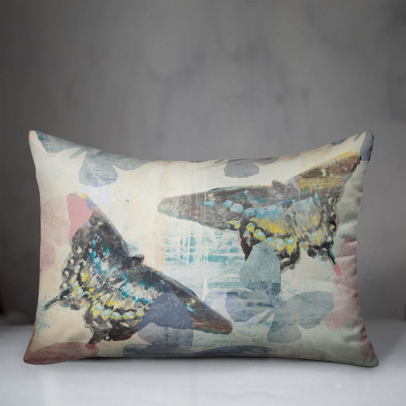  Housse de coussin rectangulaire et insert Butterflies
