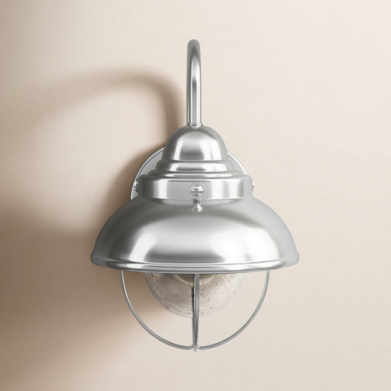 Audrey Wall Light, Brushed Stainless