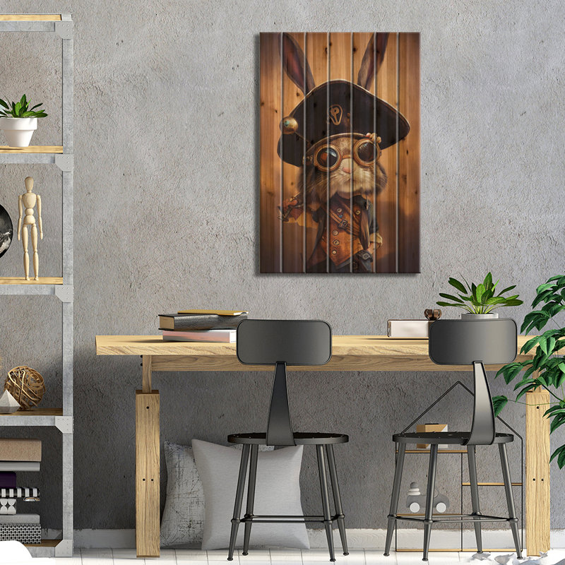 " Rabbit " by Durro Art, 26" H x 18" W x 1.5" D