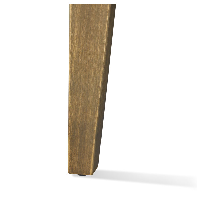Table d'appoint d'extérieur en bois d'acacia gris 16 po