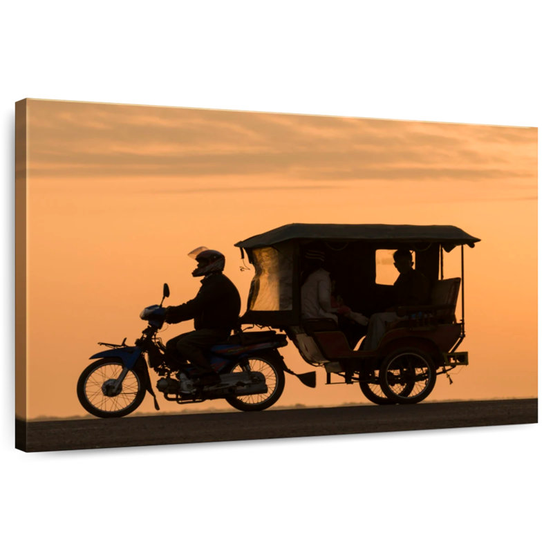 Tuk-Tuk Silhouette, 20" H x 30" W