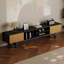 Modern Black Manufactured Wood TV Stands
