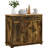 Sideboard With Solid Wood Countertop, Modern Kitchen Storage Cabinet, Coffee Bar Cabinet With 3 Drawers, Doors And Adjustable Shelf-1251129925