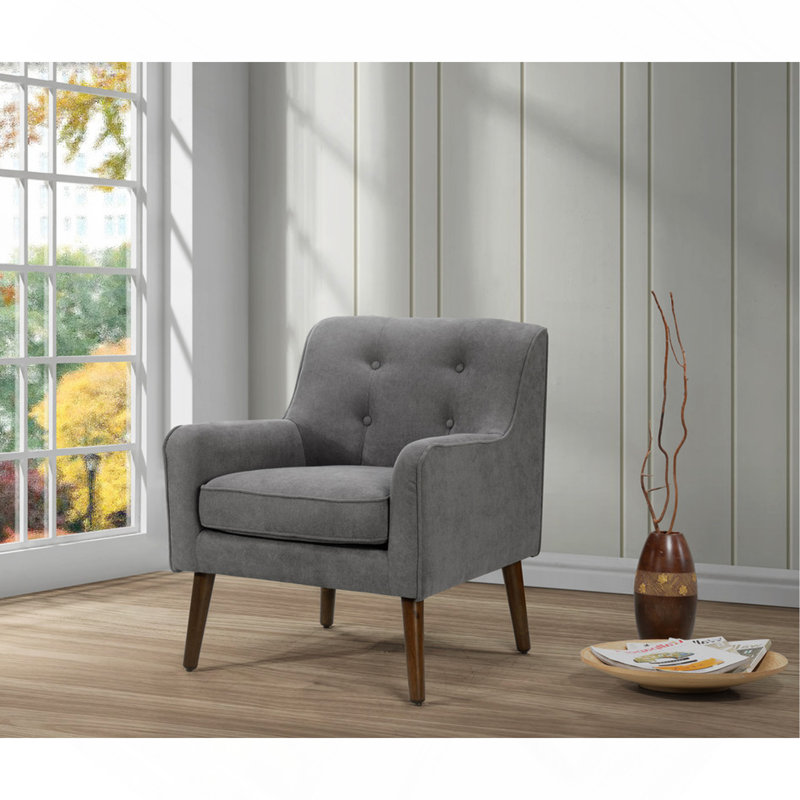 Fauteuil 25 po gris, Gris foncé