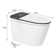 Voice Control Smart Toilet Bidet with Auto Open, Auto Flush Intelligent Toilet with Heated Seat, Warm Wash & Filtering TECH, Foam Shielding, Advanced