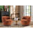 Nen Boucle Swivel Barrel Chair-958135542