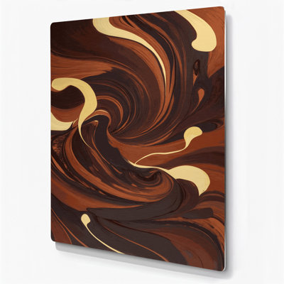 Abstract Landscape 11 Black Metal Wall Art