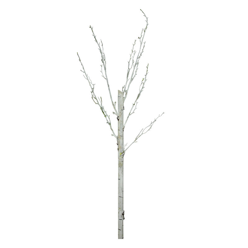 44" Gray Distressed Finish Artificial Crafting Display Tree Trunk