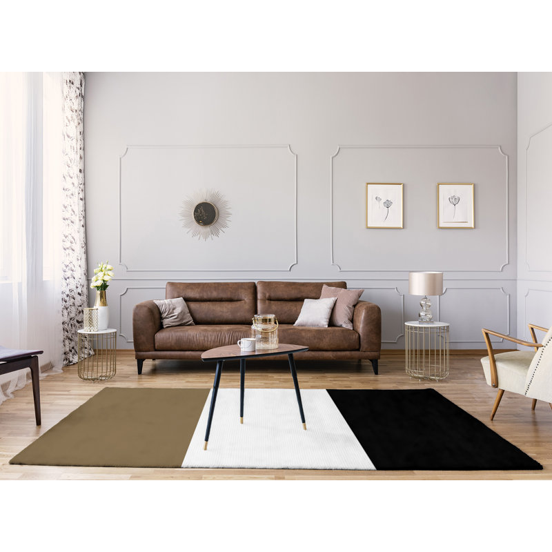 Tapis doré/noir, Rectangle 8 pi x 10 pi