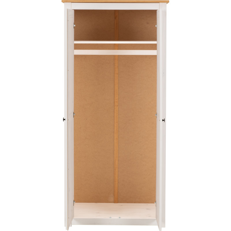 Amary 2 Door Solid Wood Wardrobe