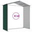 Buckhanon Garden Shed 191x895x198 cm Galvanised Steel-452833845