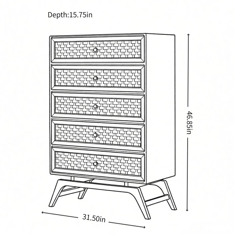 Simple and Retro Design Storage Cabinet