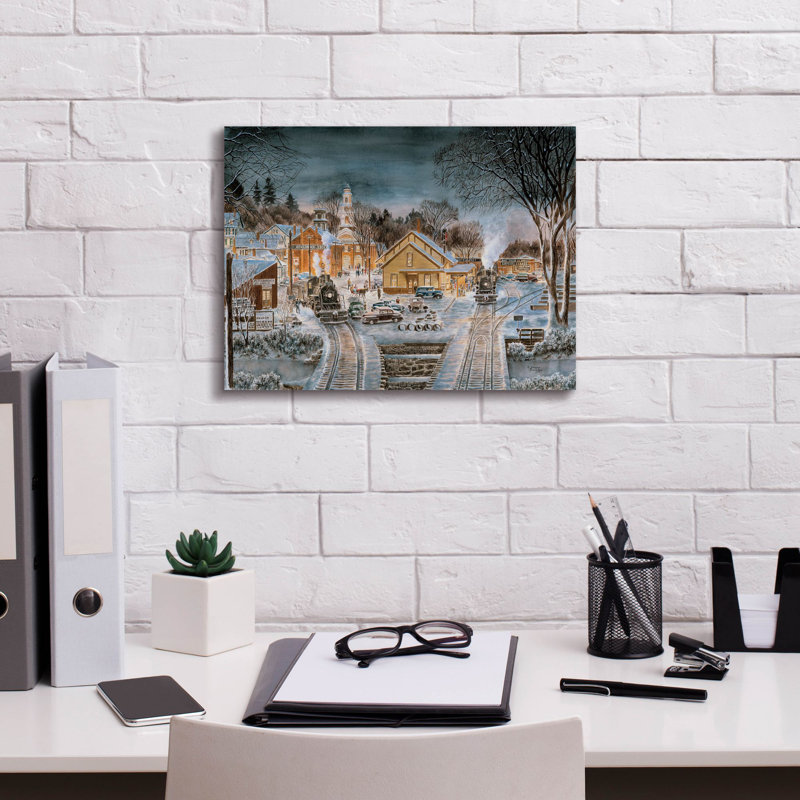 Sur toile, H 12 po x l 16 po x P 0,75 po