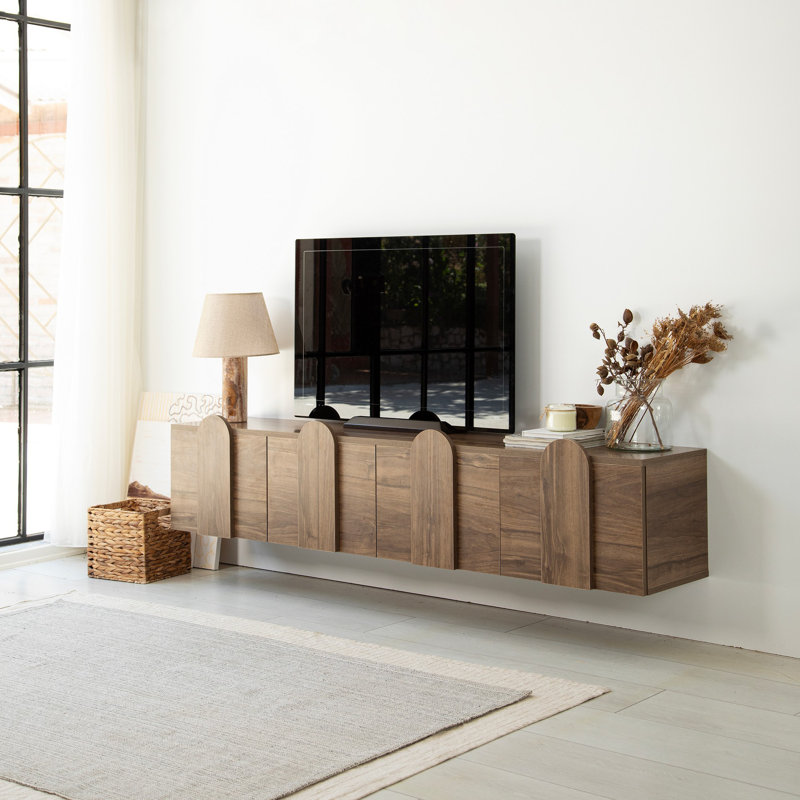 Keikei TV Stand for TVs up to 60", Brown
