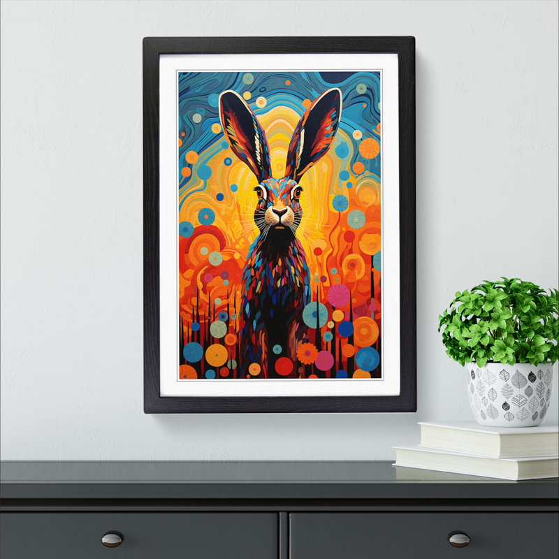 Hare Colour Field - Framed Print