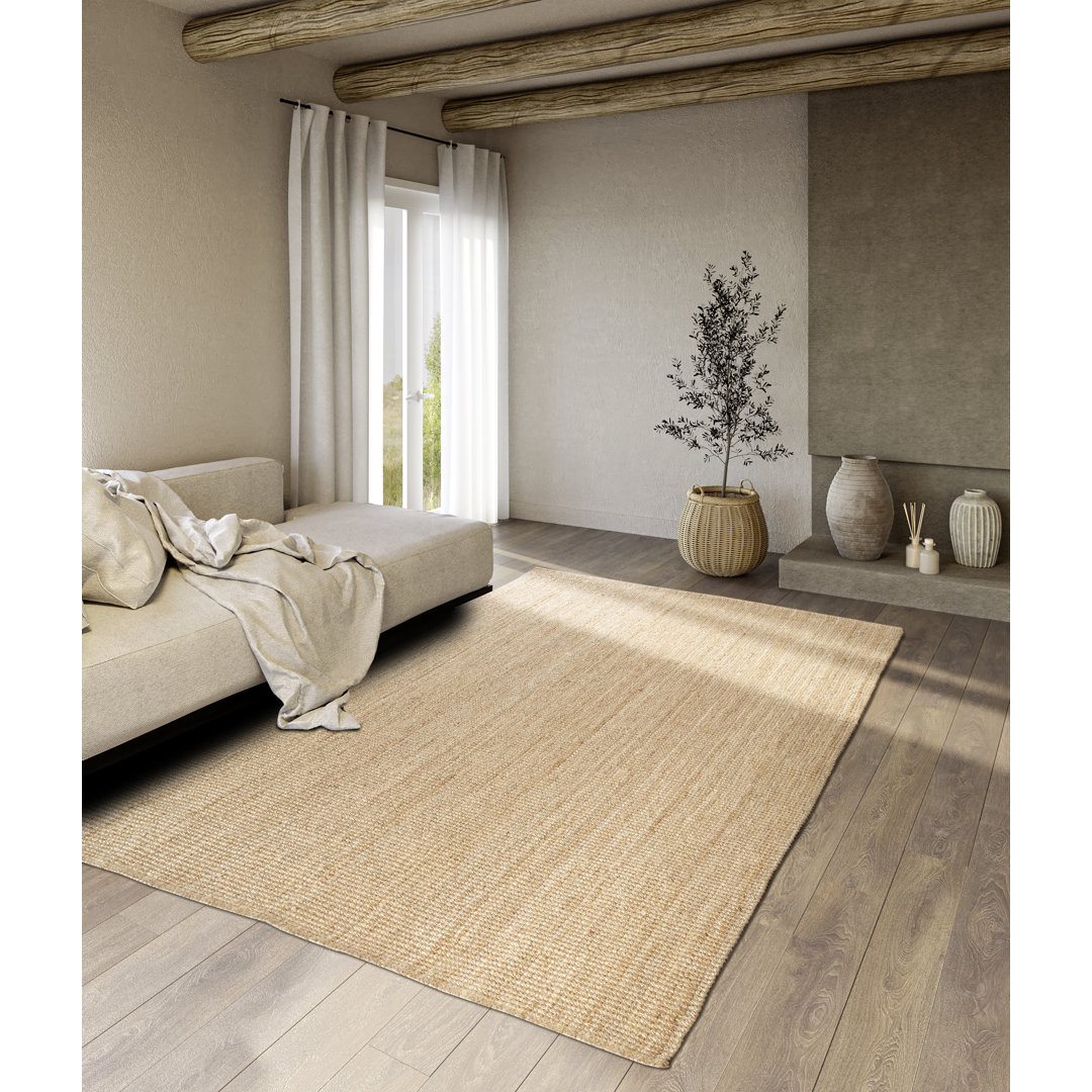 Villeroy & Boch Kollektion 1791 - Rosalie Jute Teppich - Natur Wohnzimmer Jute Handgewebt Boho Wohnzimmer, Schlafzimmer,...