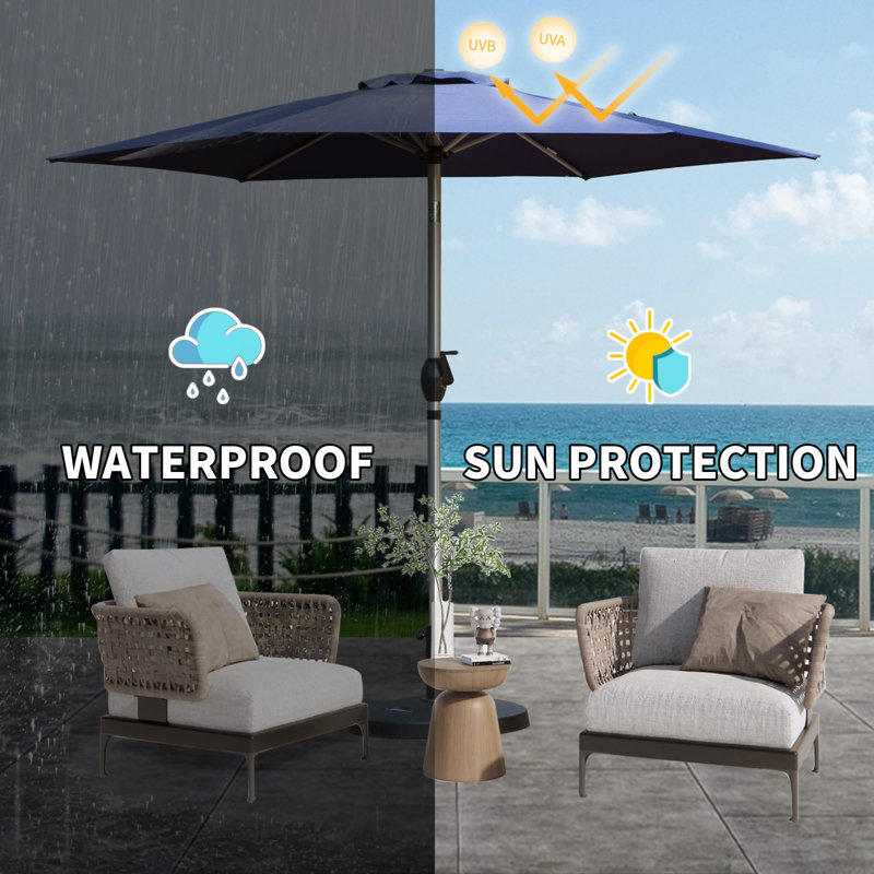 Parasol de patio 7,5 pi, Marine