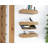 HIDE-A-SHELF Maple Clear Finish Concealed Floating Shelf