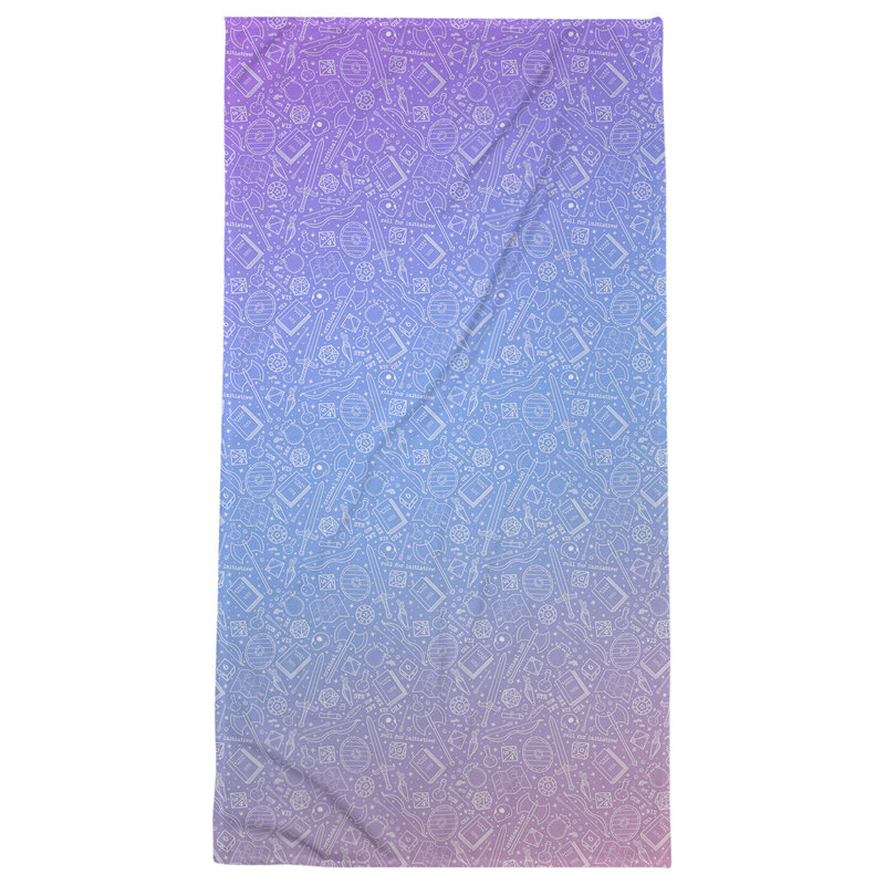 Katelyn Elizabeth Cotton Blend Beach Towel, Cotton Candy Ombre