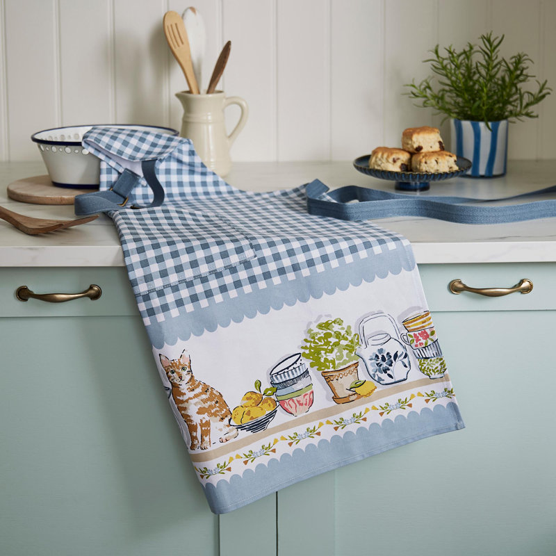 Floral Cotton Bib Apron