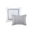 Ensemble d'édredon brodé très grand 8 pièces - style sophistiqué, 8 coussins décoratifs transitionnels-120274488-120274489