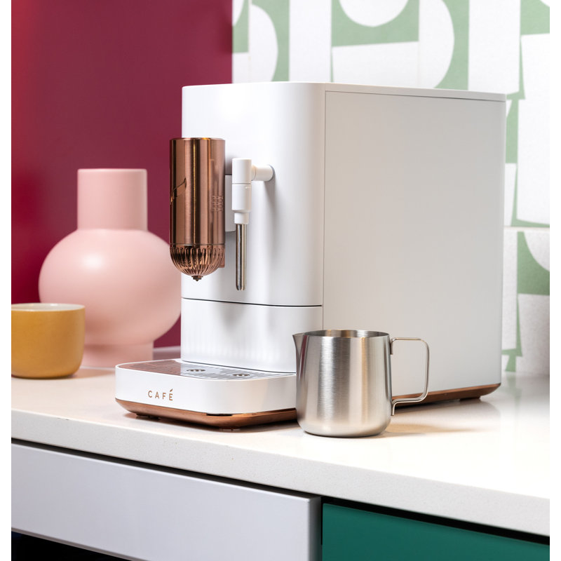 Café AFFETTO Automatic Espresso Machine + Frother, Matte White
