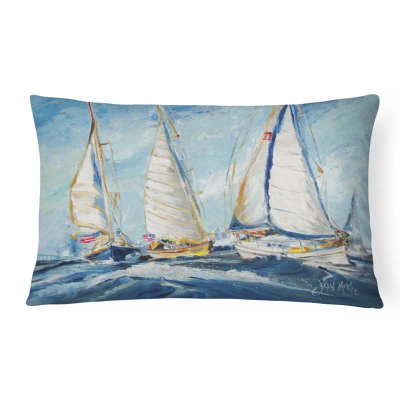 Outdoor Reversible Throw Pillow