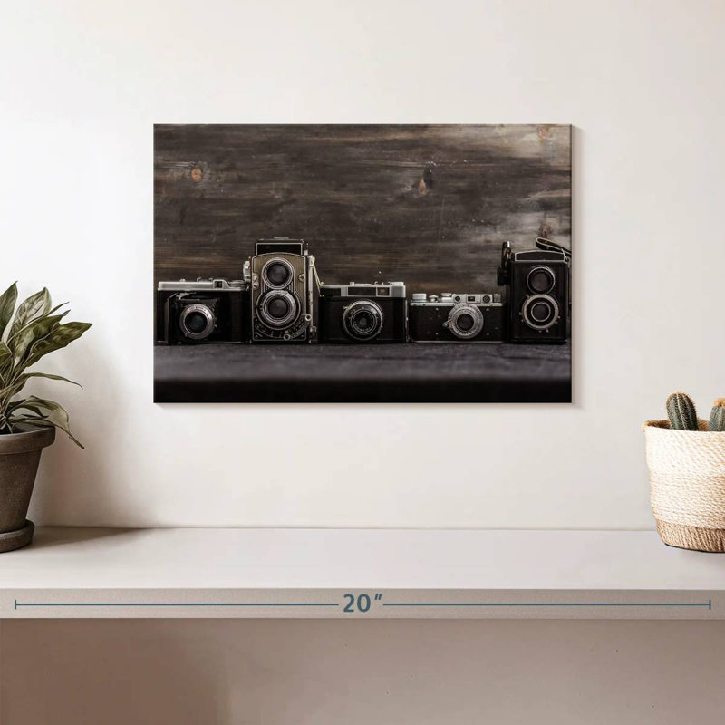 Collection d'appareils photo vintage Senne, H 8 po x l 12 po
