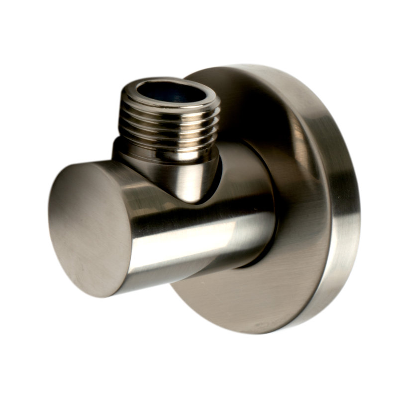 Système de douche thermostatique complet à 2 voies avec valve brute, Nickel brossé