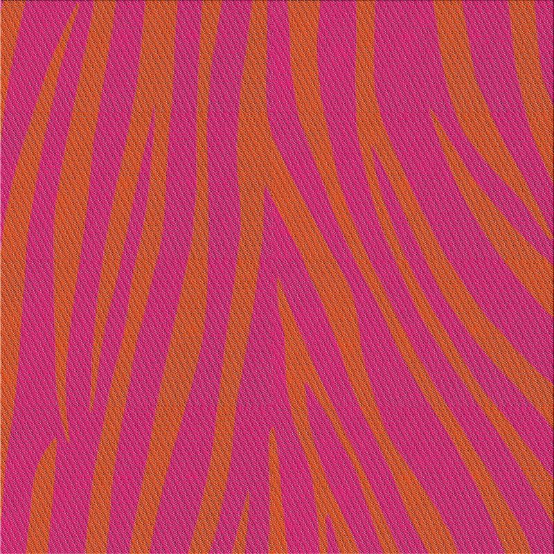 Tapis jaune/rose tissé à la machine, Carré 7 pi