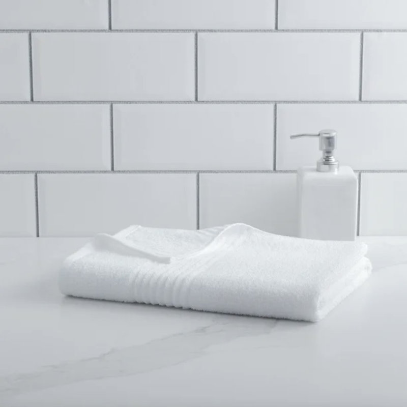 Ensemble de 4 serviettes de bain Kalson, Blanc