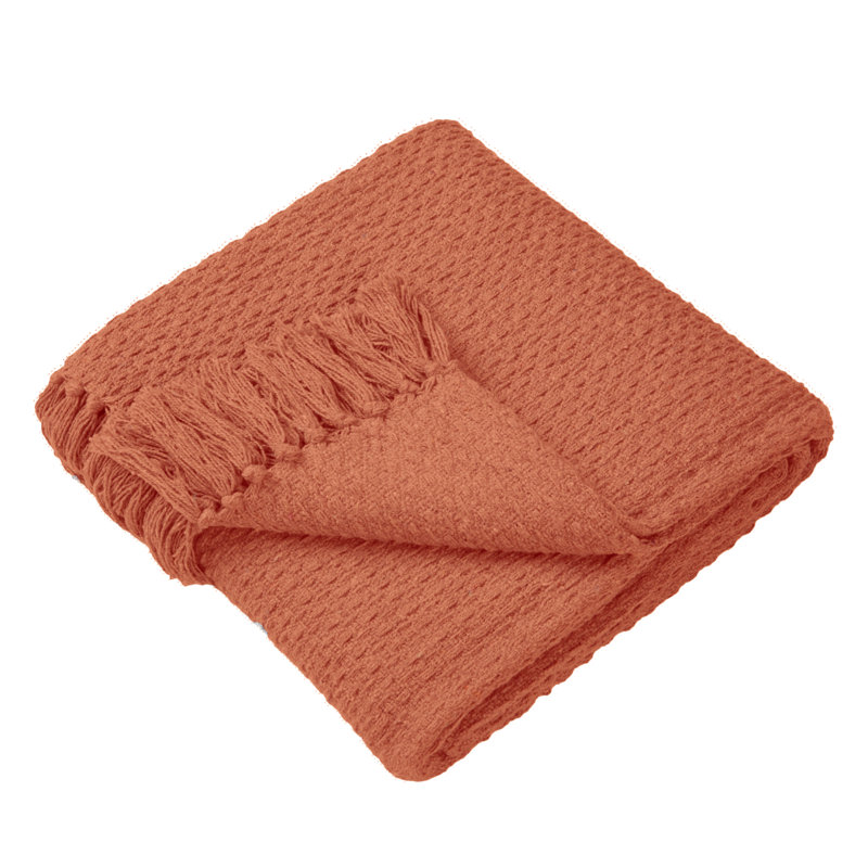 Pahokee Throw Blanket, Terracotta
