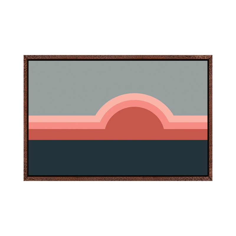 Print on Canvas, 66.04 cm H x 101.6 cm W, Brown Framed