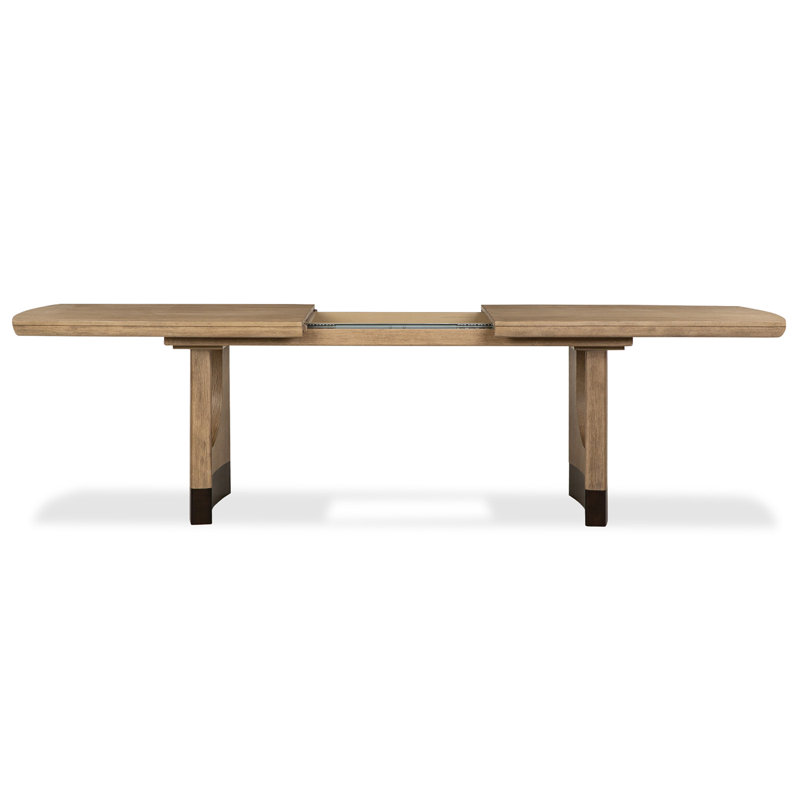 Table de salle à manger extensible à tréteaux avec 6 chaises d'appoint et 2 fauteuils, 9 pièces : table, 8 chaises