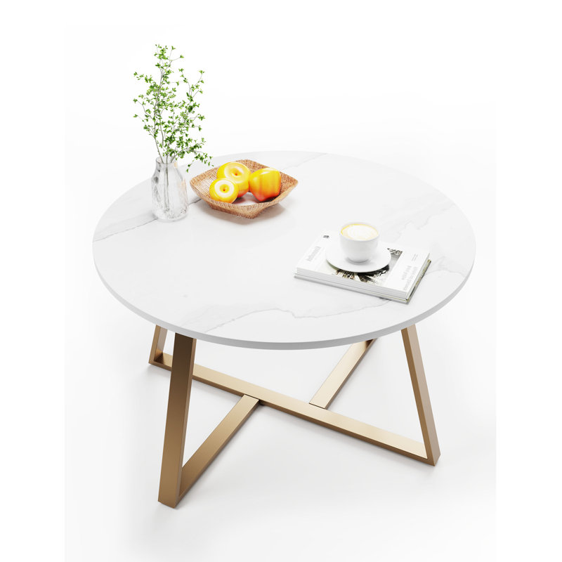 Table basse Minelva, Or, Gold stand