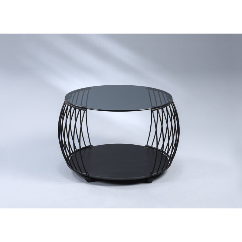 Apollo Wheel Coffee Table with Storage, 45cm H x 60cm W x 60cm D