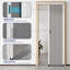 Porte accordéon intérieure 32 po x 80 po, abat-jour de porte alvéolaire rétractable, structure en aluminium et tissu cellulaire pour chambre à coucher, salle de bain, patio, cuisine-124901668