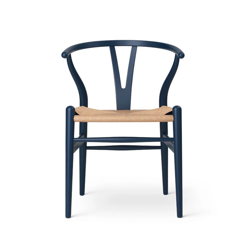 Chaise de salle à manger bleue