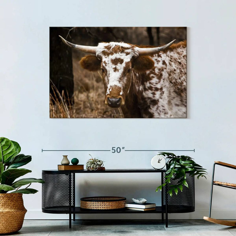 Brampt Longhorn Bull, 30" H x 45" W