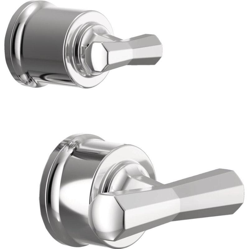 Beauclere™ Pressure Balance Valve With Integrated 6-Function Diverter Trim, Cross Handle, Polished Chrome