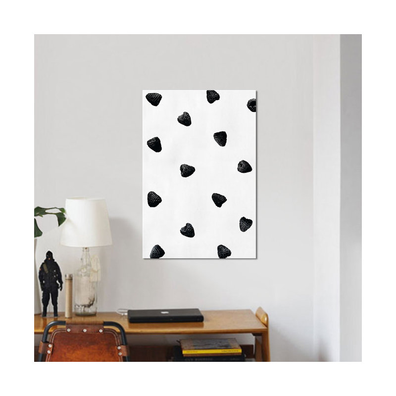« black raspberries », impression sur toile, H 18 po x l 12 po x P 1,5 po