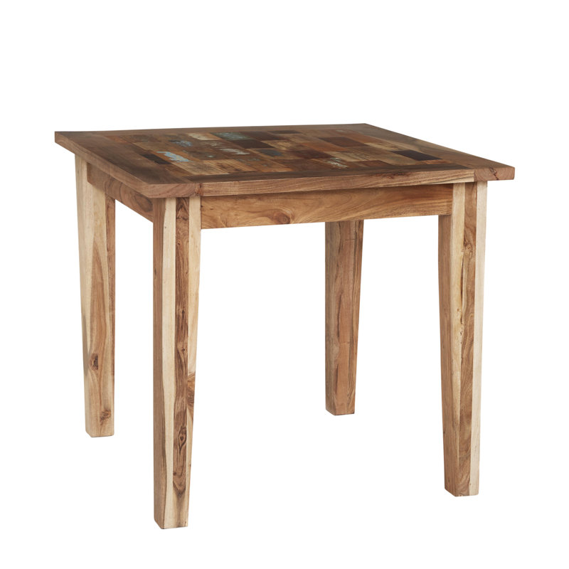 Zinab Solid Wood Dining Table, 76cm H x 88cm W x 85cm W
